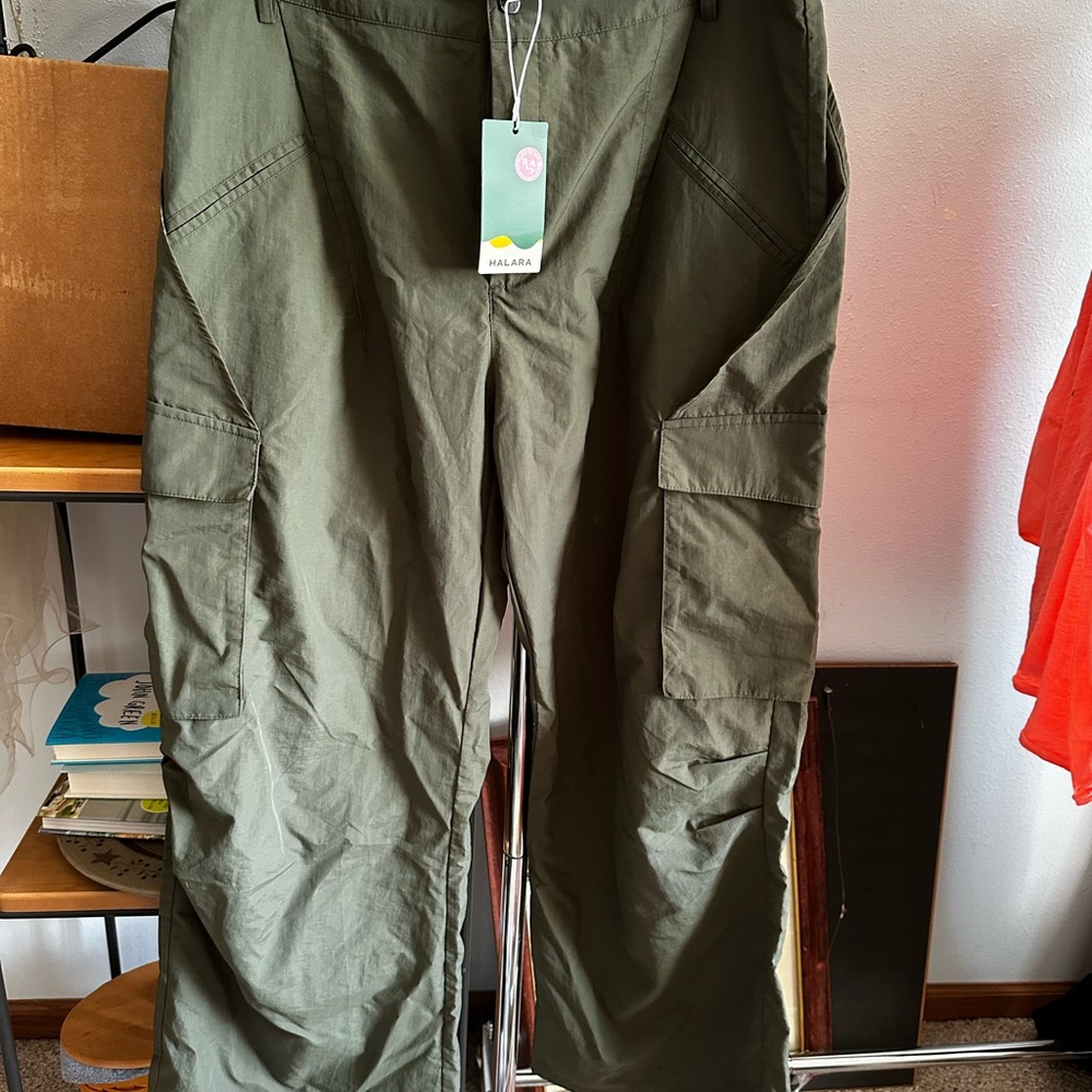 HALARA Olive Green Women's Cargo Utility Pants
